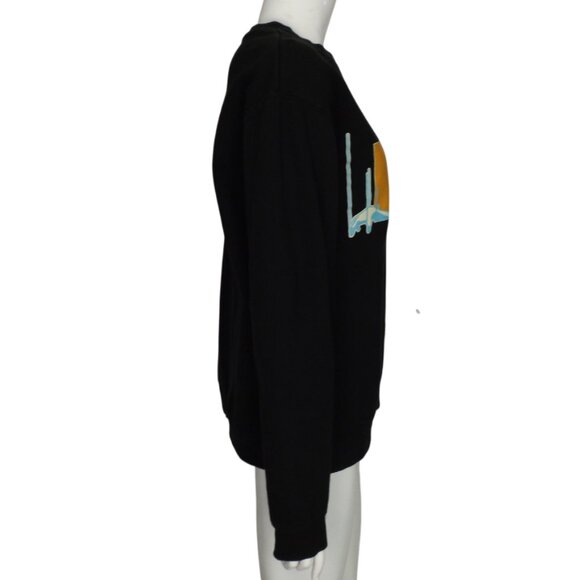 LOGIC Sweatshirt, M, Black, NO PRESSURE, Blue/Orange, Suspended man, 2 Sided - Picture 6 of 11